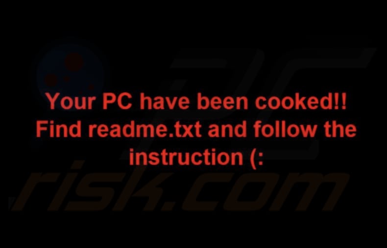Sfondo del ransomware Cooked