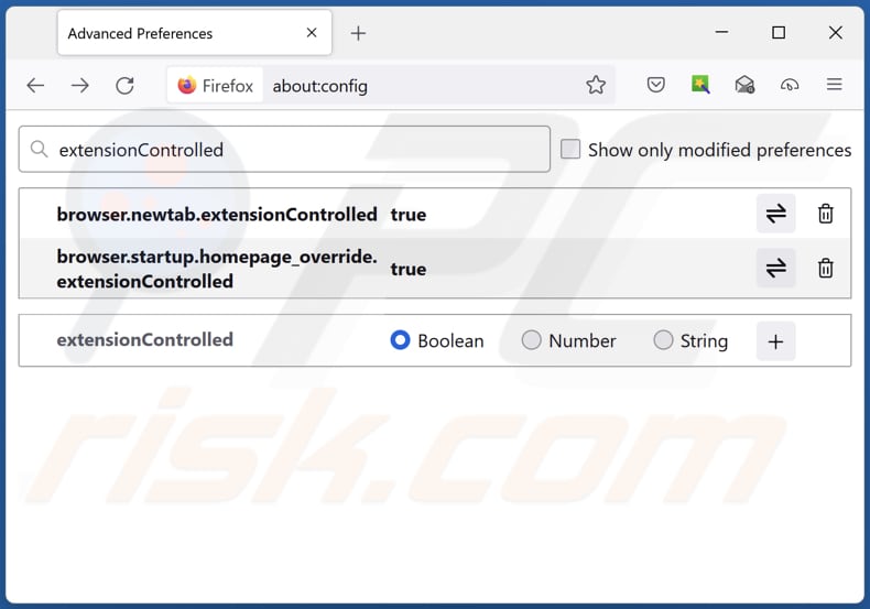 Rimozione di mightytechy.com dal motore di ricerca predefinito di Mozilla Firefox