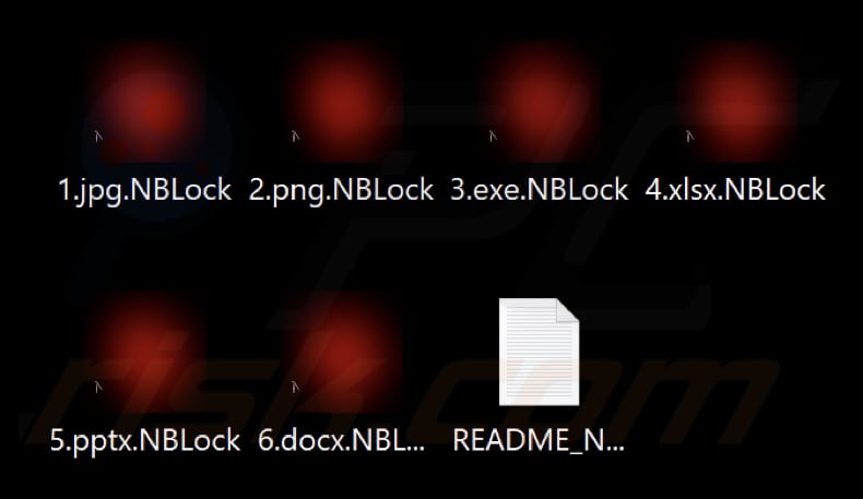 File crittografati dal ransomware NBLock (estensione .NBLock)