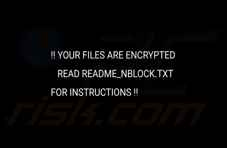 Sfondo del ransomware NBLock