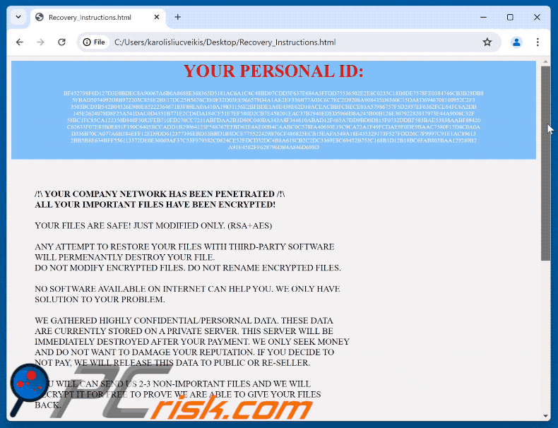 Nota di riscatto del ransomware Net (Recovery_Instructions.html) gif