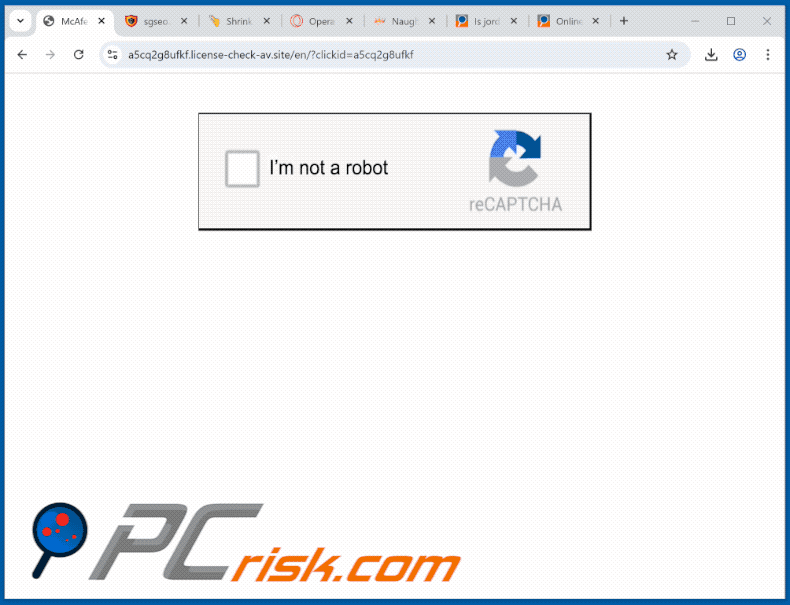 aspetto del sito web license-check-av[.]site (GIF)