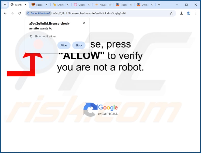 annunci di license-check-av[.]site