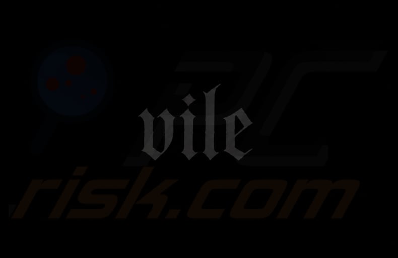 Sfondo del desktop del ransomware Vile