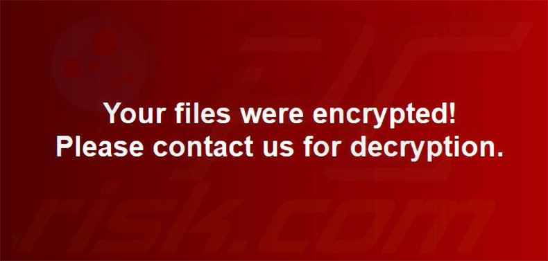 Sfondo del desktop del ransomware Hommy