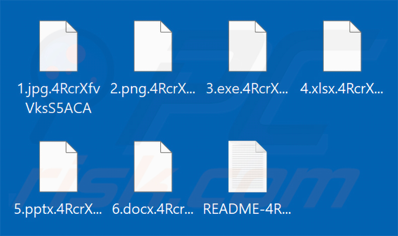 File crittografati dal ransomware MORTAR (estensione con ID della vittima)