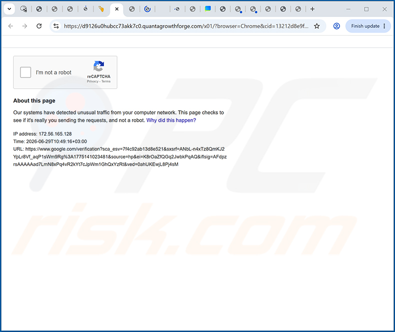 pubblicità di quantagrowthforge[.]com
