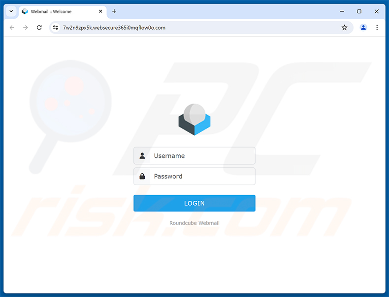 Pagina di phishing Routine Update Of User Database