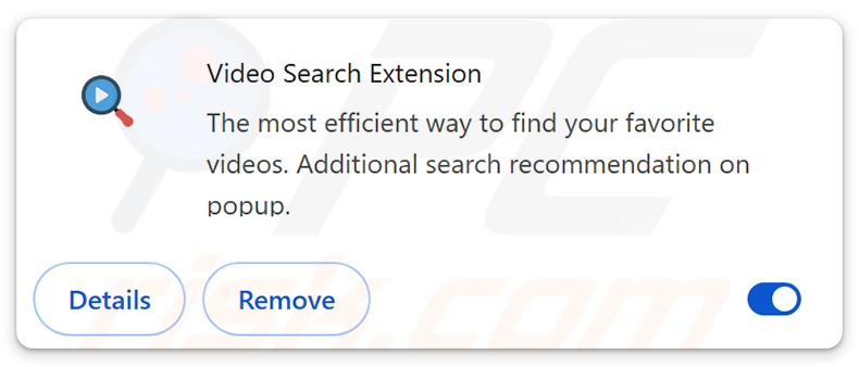 Dirottatore del browser Video Search Extension (myvideolibrary.info)