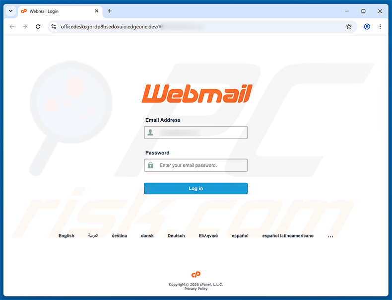 Pagina di phishing Your Payslip Is Available