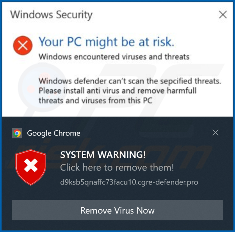 notifica di cgre-defender[.]pro