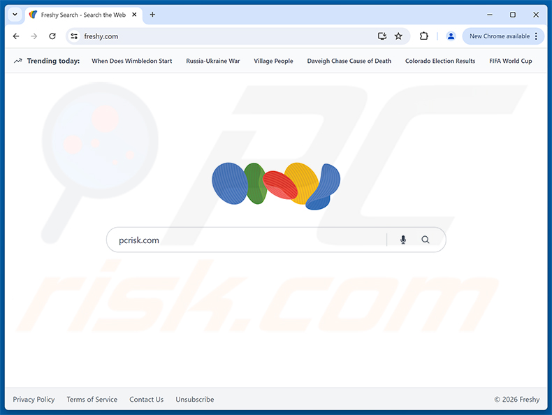 Dirottatore del browser Freshy Search (freshy.com)