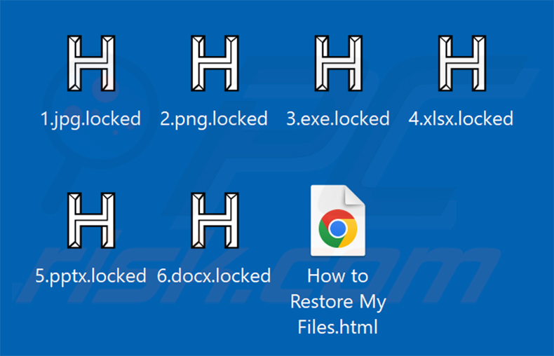 File crittografati dal ransomware HYFLOCK (estensione .locked)