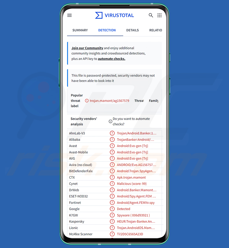 Installazione dello spyware RedWing tramite un falso avviso di aggiornamento di RuStore
