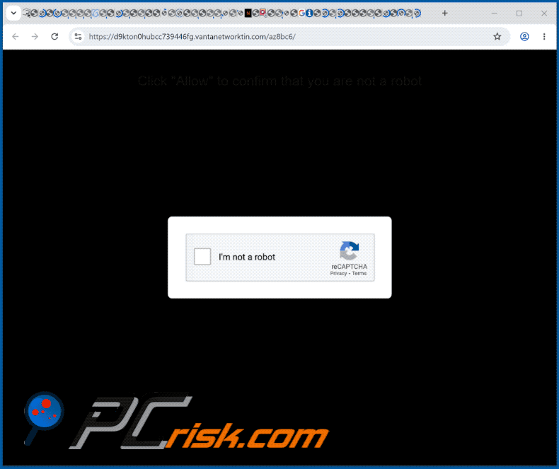 aspetto del sito web vantanetworktin[.]com (GIF)