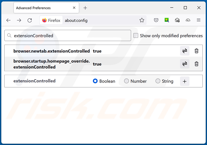 Rimozione di astridresearch.com dal motore di ricerca predefinito di Mozilla Firefox