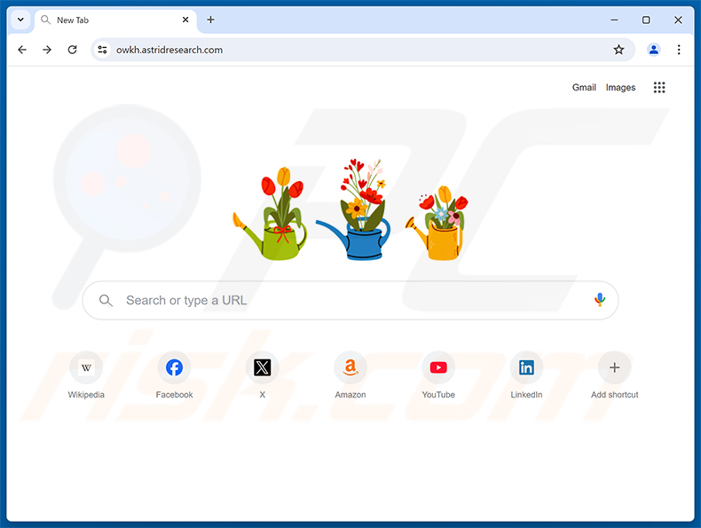 dirottatore del browser astridresearch.com
