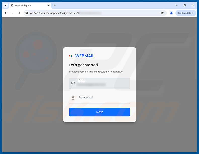 Cleanup Of Pre-2021 Report Files truffa via email pagina di phishing