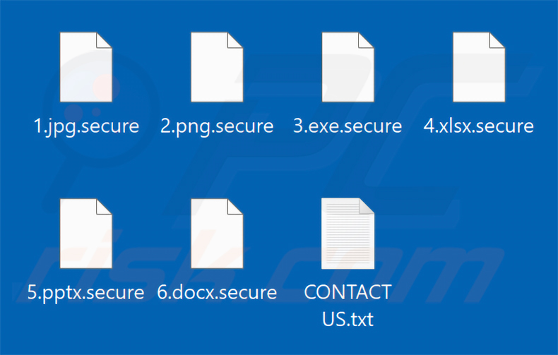 File crittografati da Fiasco Ransomware (estensione .secure)