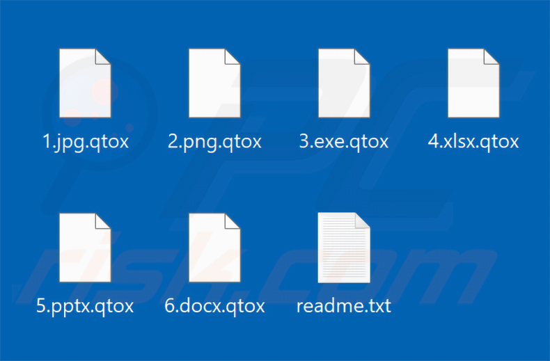 File crittografati da qTox Ransomware (estensione .qtox)