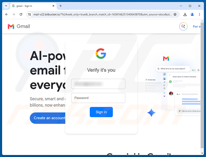 Pagina di phishing PDF Documents To Review And Sign
