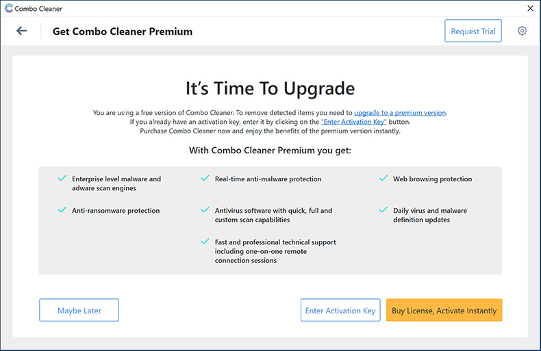 Combo Cleaner per Windows - Prezzi