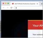 Your ANTIVIRUS Subscription Has Expired POP-UP Truffa