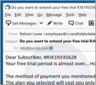 Your Free Trial Period is Almost Over Email truffa