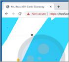 Mr Beast GIFT CARDS GIVEAWAY POP-UP Truffa