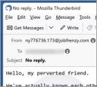 Hello My Perverted Friend Email Truffa