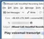 Voicemail Transcript Email Truffa