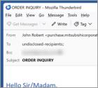 Mitsubishi Corp. Email Truffa