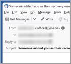 Someone Added You As Their Recovery Email Truffa