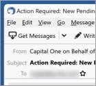Capital One SECURITY MESSAGE Email Truffa