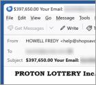 PROTON LOTTERY Email Truffa