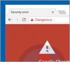 Google Chrome Critical ERROR Truffa