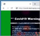 Covid19 Warning Alert POP-UP Truffa