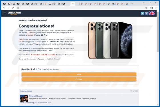 Amazon Loyalty Program POP-UP Truffa