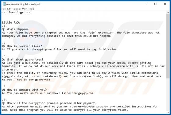 Fair Ransomware