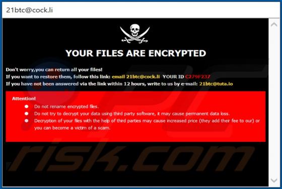 21btc Ransomware