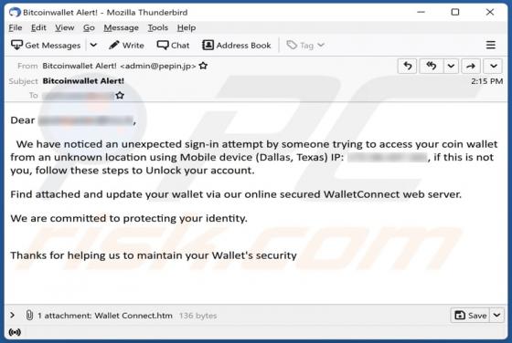 WalletConnect Email Scam