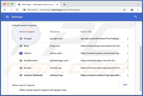 Search.softsurf.xyz Redirect (Mac)