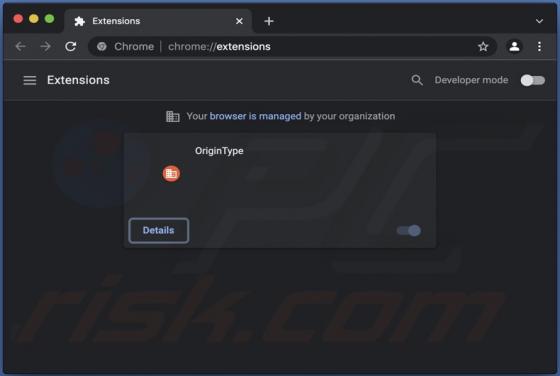 OriginType Browser Hijacker (Mac)