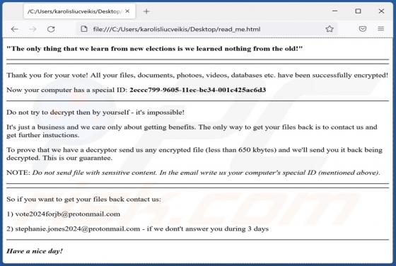 Vote2024 Ransomware
