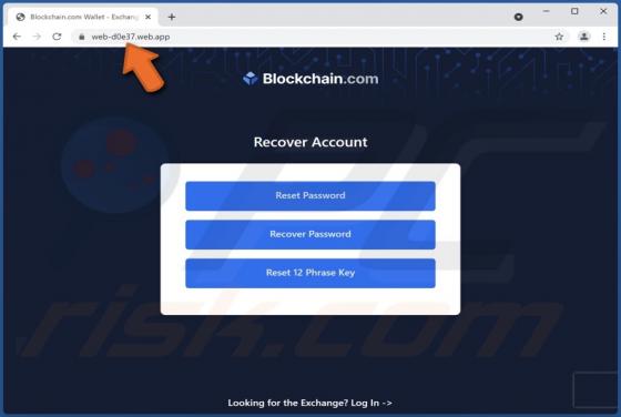 BlockChain POP-UP truffa