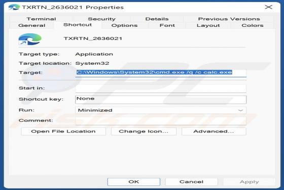 Malware Calcolatrice di Windows