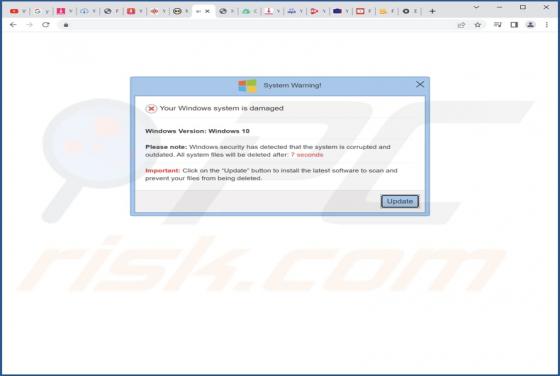 Windows Firewall Has Detected That Your Windows Is Damaged And Irrelevant POP-UP truffa