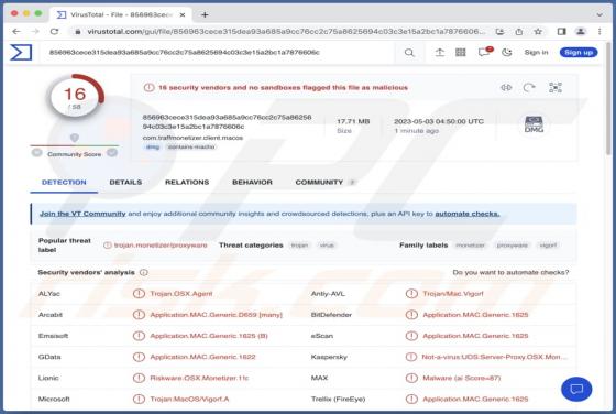 TrafficStealer Malware (Mac)