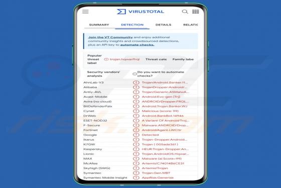 TrickMo Banking Trojan (Android)