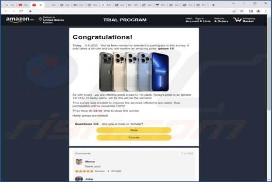 AMAZON TRIAL POP-UP Truffa